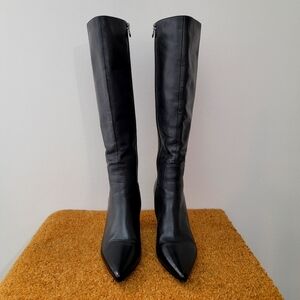 SOLE MANI - Black Barcelona Extra Slim Calf Dress Boot
